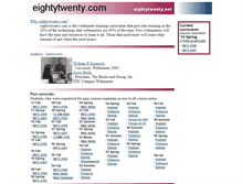 Tablet Screenshot of eightytwenty.com